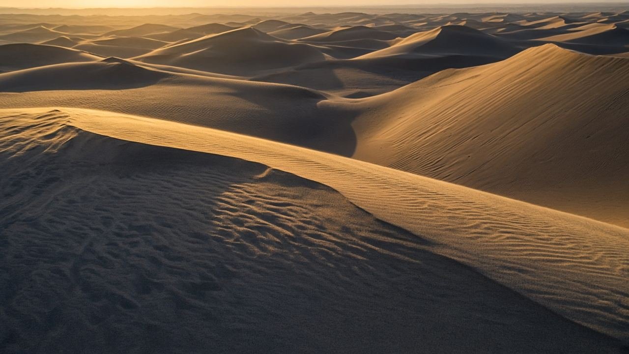 Dunes in low sun