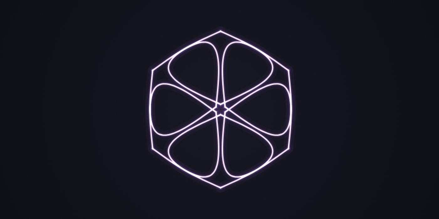 A live Mirror Ink drawing, one stroke repeated into a symmetric flower